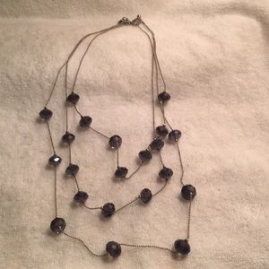 Bead purple necklace